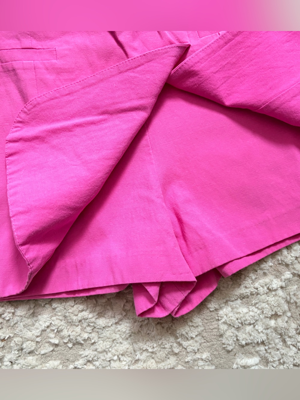 Zara Hot Pink Tailored Skort - Picture 4 of 9